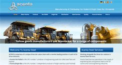 Desktop Screenshot of acentasteel.com