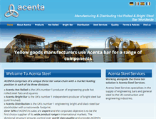 Tablet Screenshot of acentasteel.com